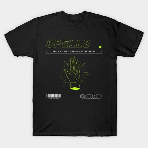 Spellcasting (Rogue Streetwear) T-Shirt by Riverlynn_Tavern